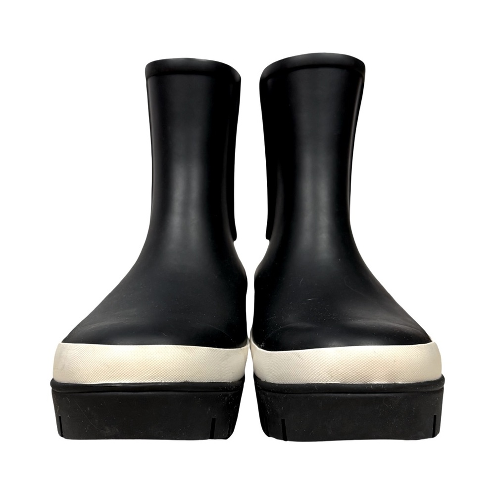 TORY BURCH Black Hurricane Rubber All
Weather Rain Ankle Boots - Picture 3 of 12